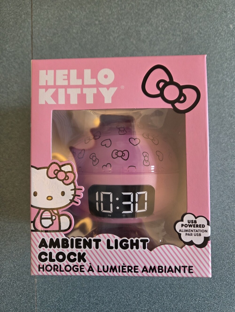 Hello Kitty Pink Digital Ambient Light Clock